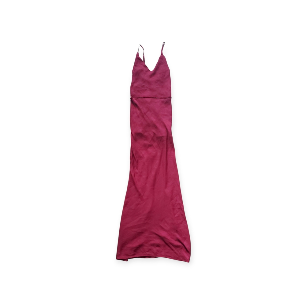 Aakaa Fuchsia Maxi Dress with Thin Straps